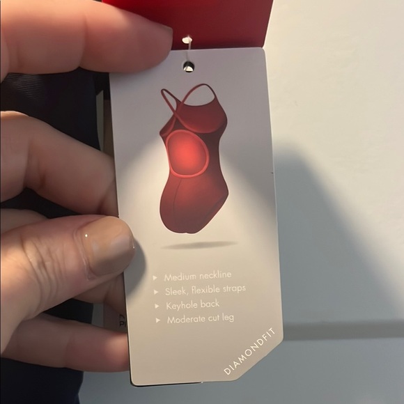 TYR Women's Navy One Piece Swimsuit - Picture 5 of 6